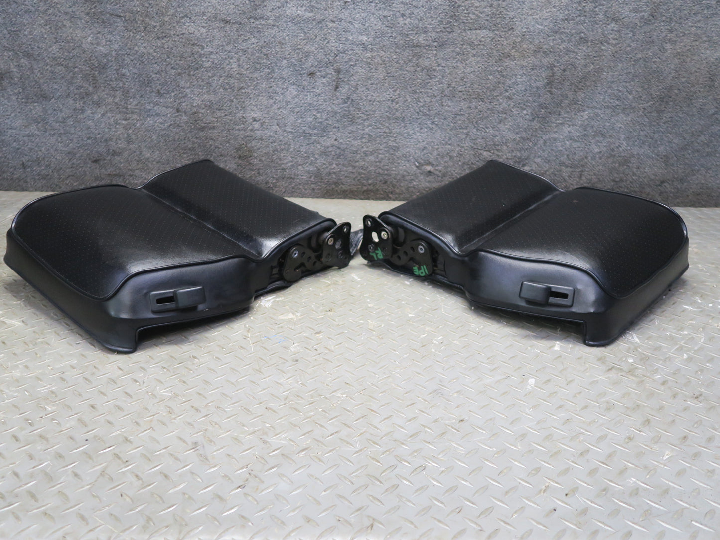 87-95 Porsche 928 S4 Front & Rear Left Right Side Power Seat Leather Black Set