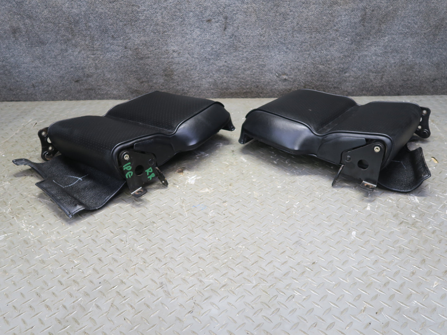 87-95 Porsche 928 S4 Front & Rear Left Right Side Power Seat Leather Black Set