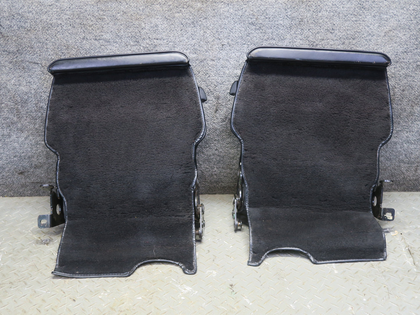 87-95 Porsche 928 S4 Front & Rear Left Right Side Power Seat Leather Black Set