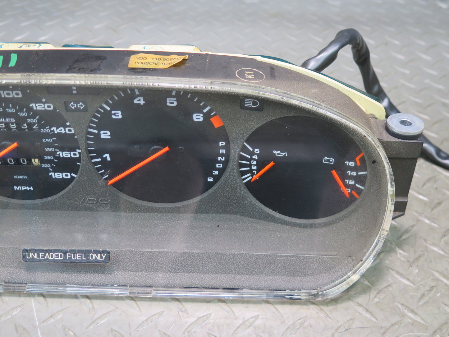 1987 Porsche 928 S4 A/T 180mph Instrument Cluster Gauge Speedometer 59K Miles