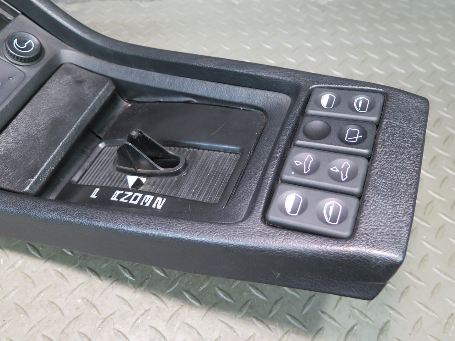 1984-1989 Porsche 928 A/T Front Center Console Shifter Trim Cover Panel w Switch