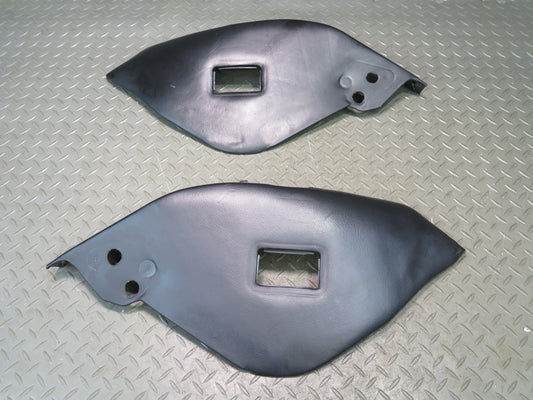 1983-1995 Porsche 928 Rear Left & Right Side Leather Seat Trim Panel Pad Black