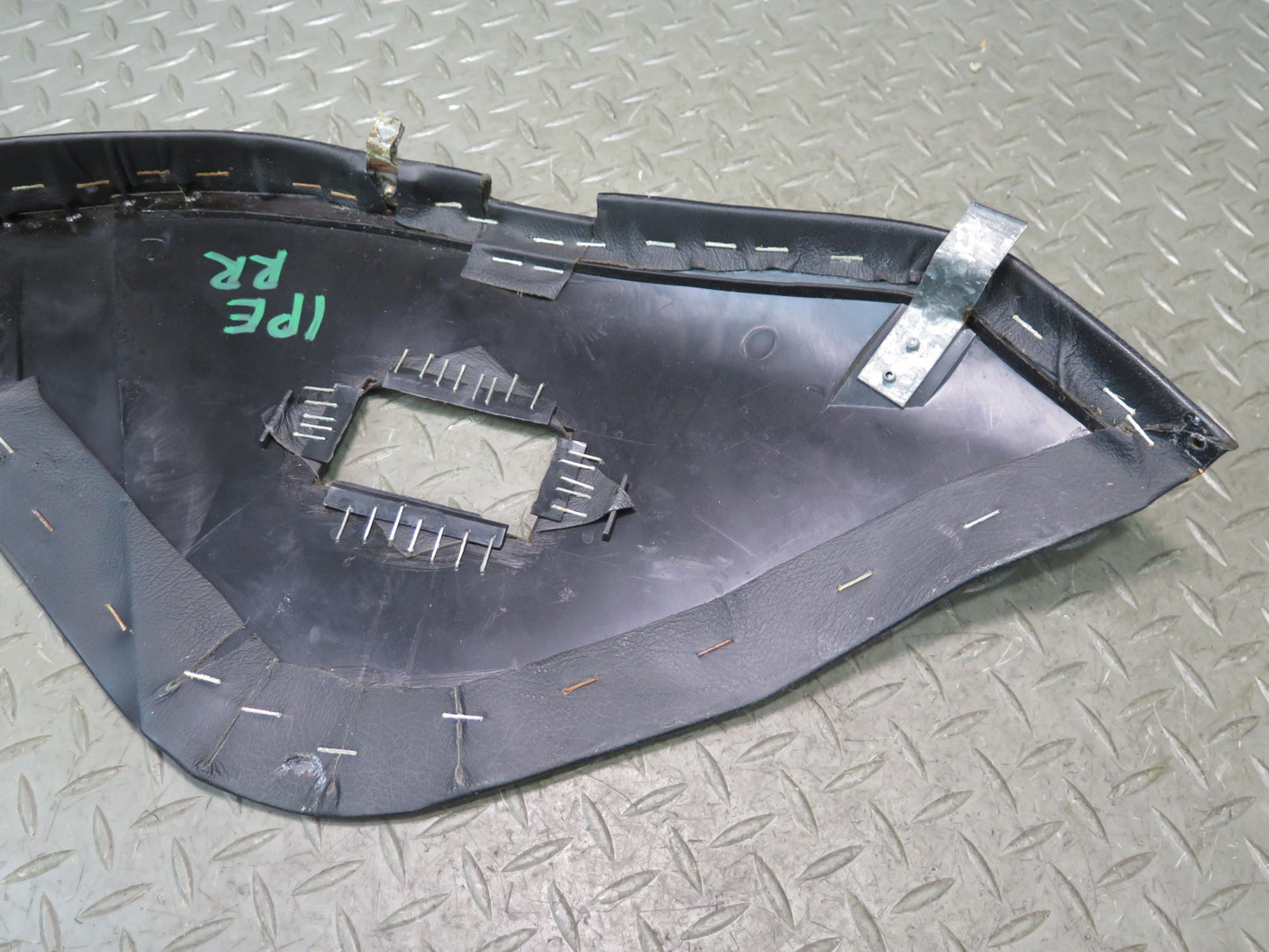 1983-1995 Porsche 928 Rear Left & Right Side Leather Seat Trim Panel Pad Black