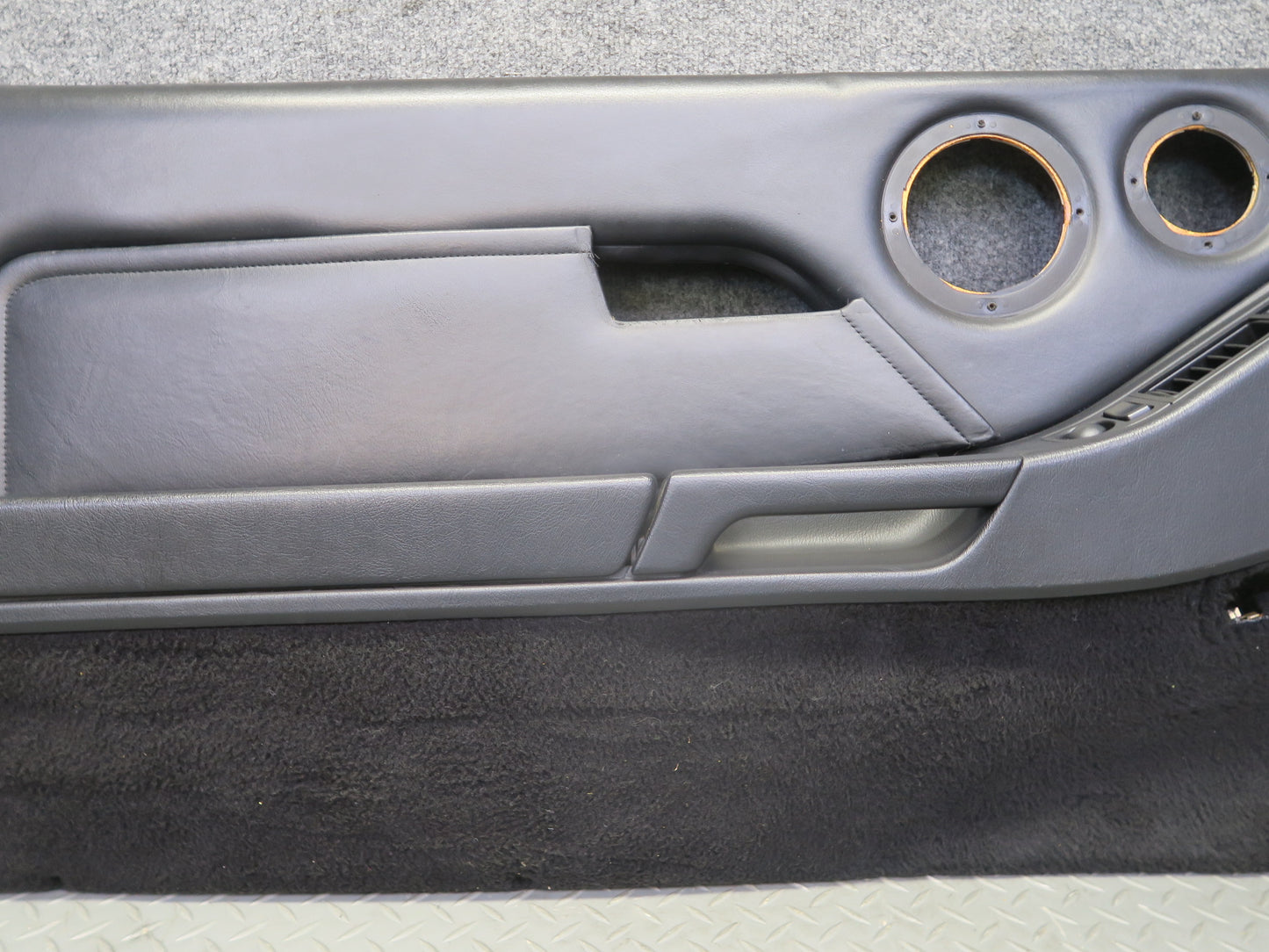 1987 Porsche 928 S4 Left & Right Door Interior Trim Panel Black Set of 2