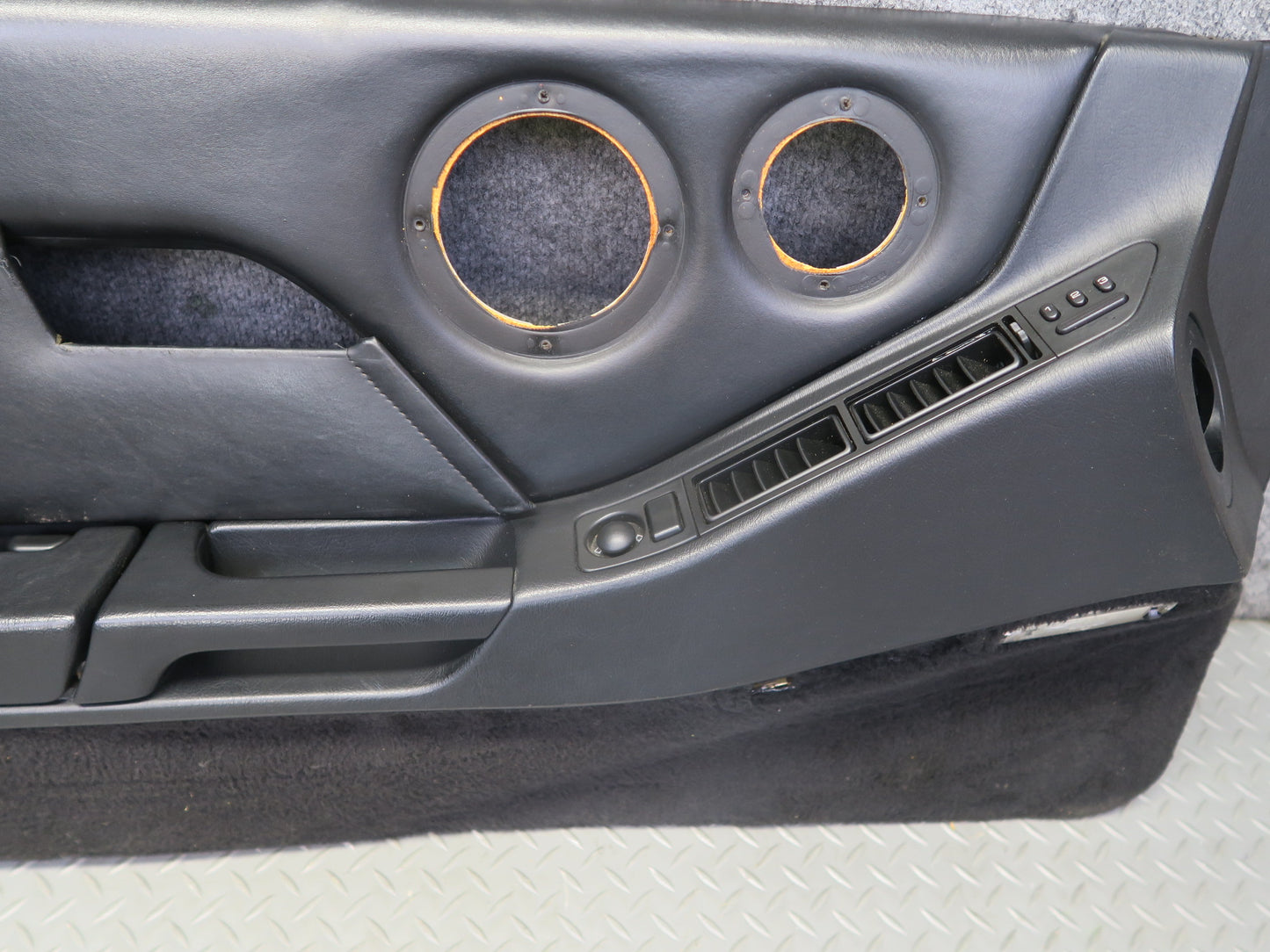 1987 Porsche 928 S4 Left & Right Door Interior Trim Panel Black Set of 2