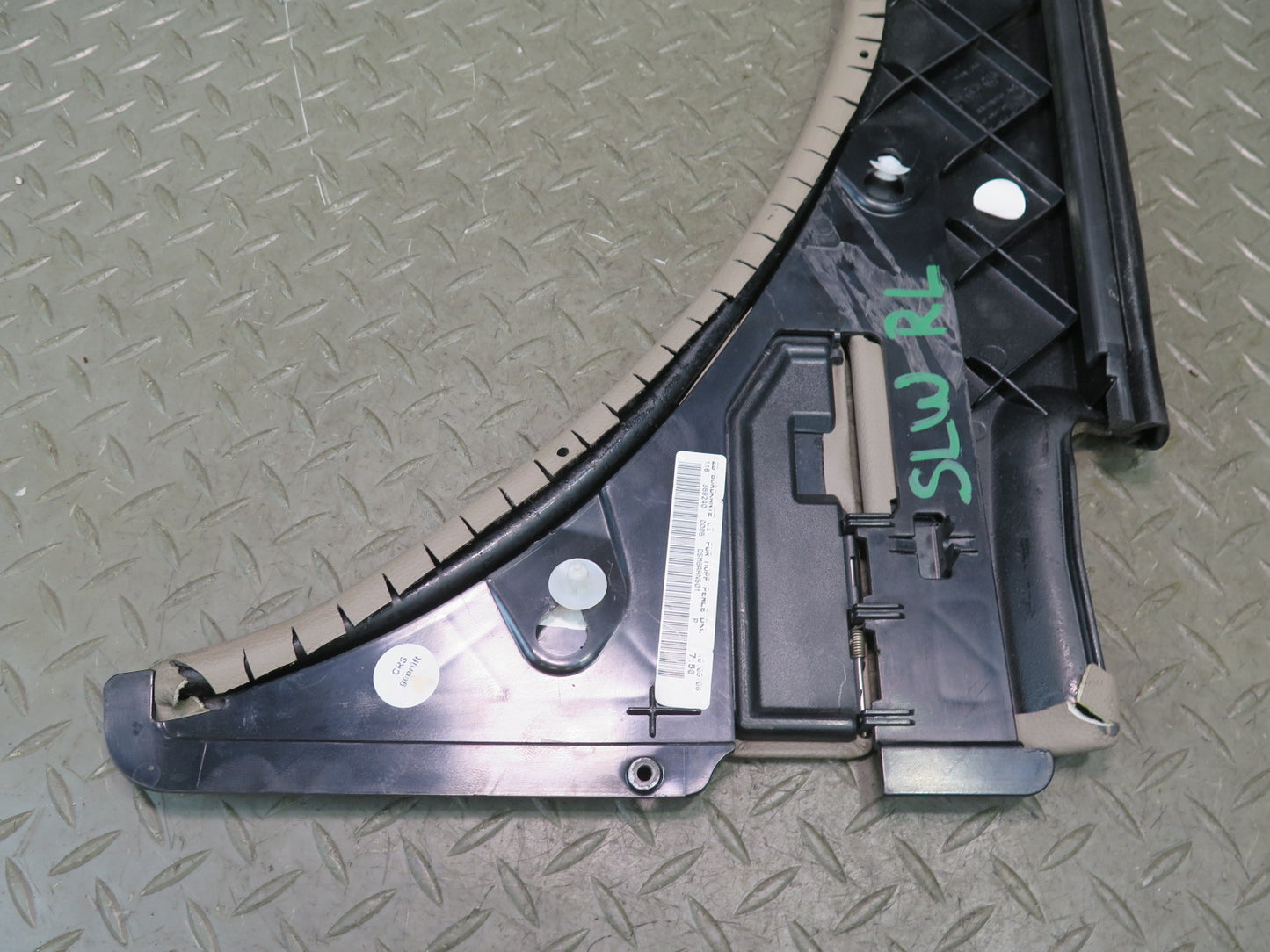 03-12 Mercedes R230 Sl-class Rear Left Quarter Hinge Flap Trim Edge Cover OEM