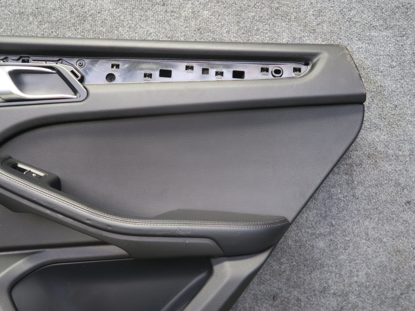 2015-2018 Porsche Macan Rear Left & Right Door Trim Cover Panel Black Set of 2