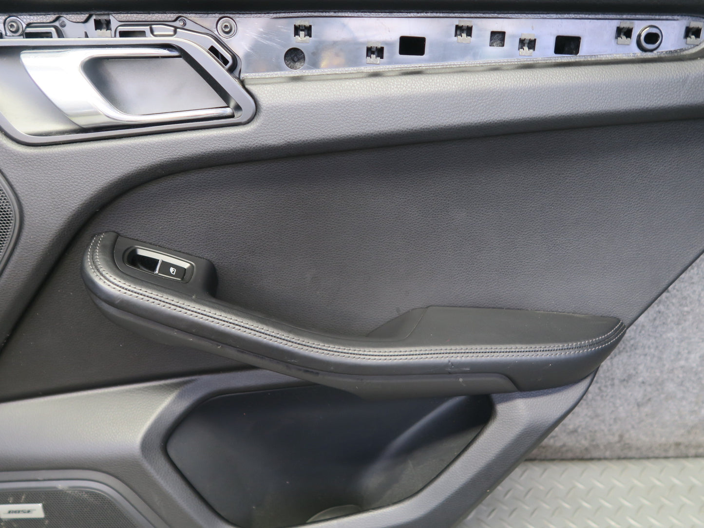 2015-2018 Porsche Macan Rear Left & Right Door Trim Cover Panel Black Set of 2