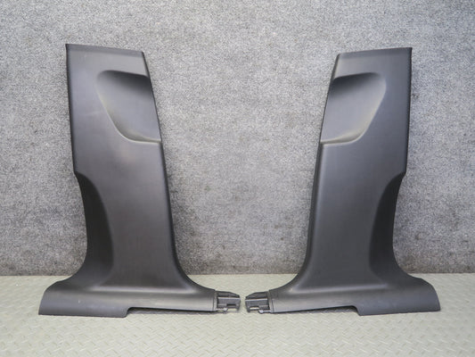 2015-2018 Porsche Macan Interior B Pillar Lower Trim Cover Panel Black Set of 2