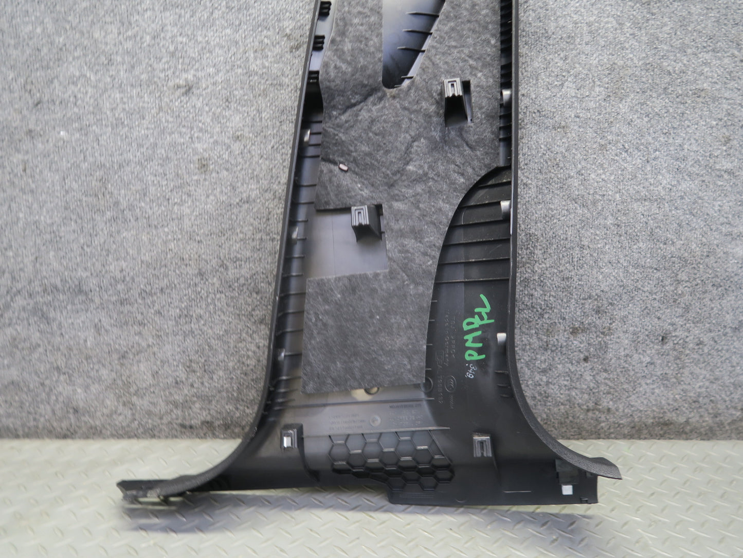 2015-2018 Porsche Macan Interior B Pillar Lower Trim Cover Panel Black Set of 2