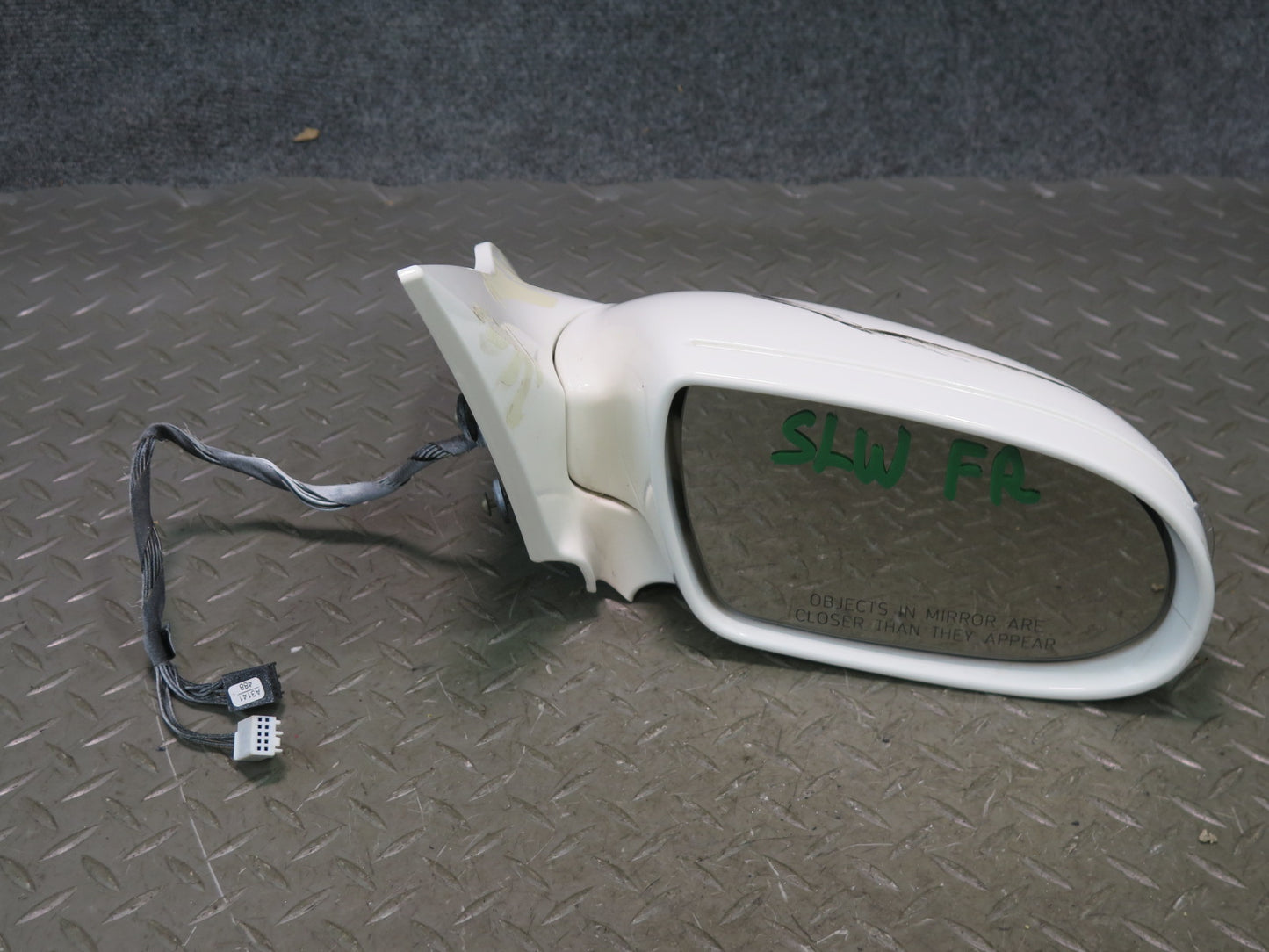03-08 Mercedes R230 Sl-class Right Side View Power Heat Memory Mirror White OEM
