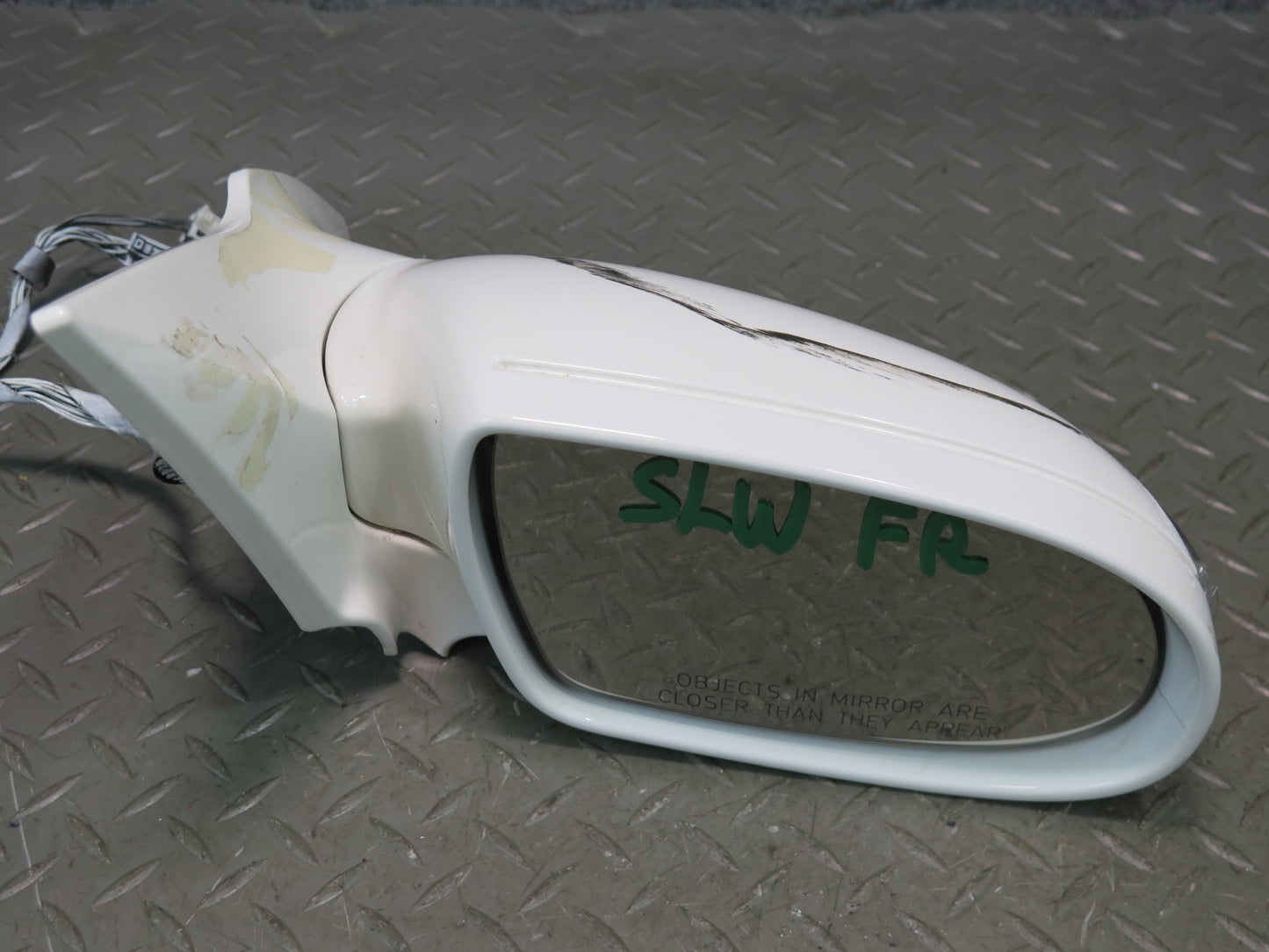 03-08 Mercedes R230 Sl-class Right Side View Power Heat Memory Mirror White OEM