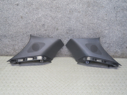 2015-2026 Porsche Macan Rear Interior D Pillar Trim Cover Panel Black Set of 2