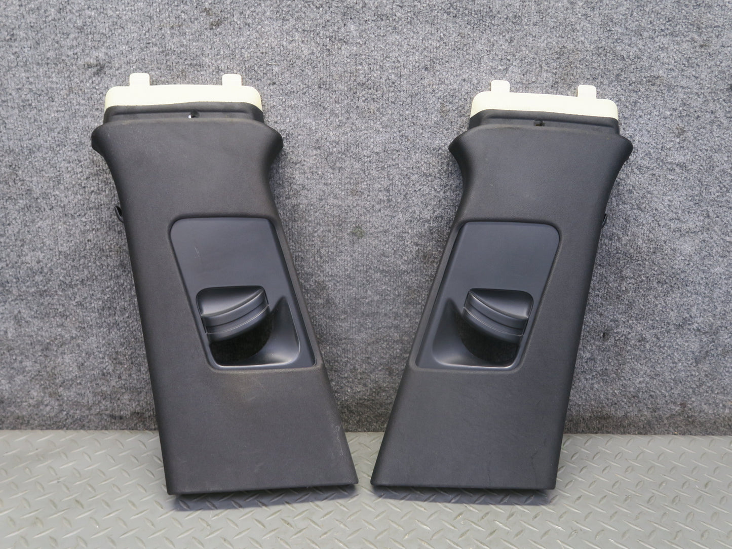 2015-2026 Porsche Macan Interior B Pillar Upper Trim Cover Panel Black Set of 2