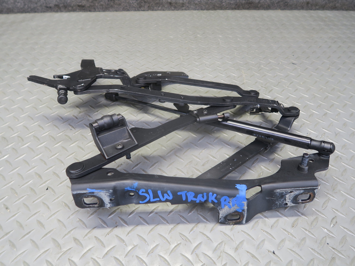 07-12 Mercedes R230 Sl-class Rear Trunk Lid Left & Right Hinge w Support Set OEM