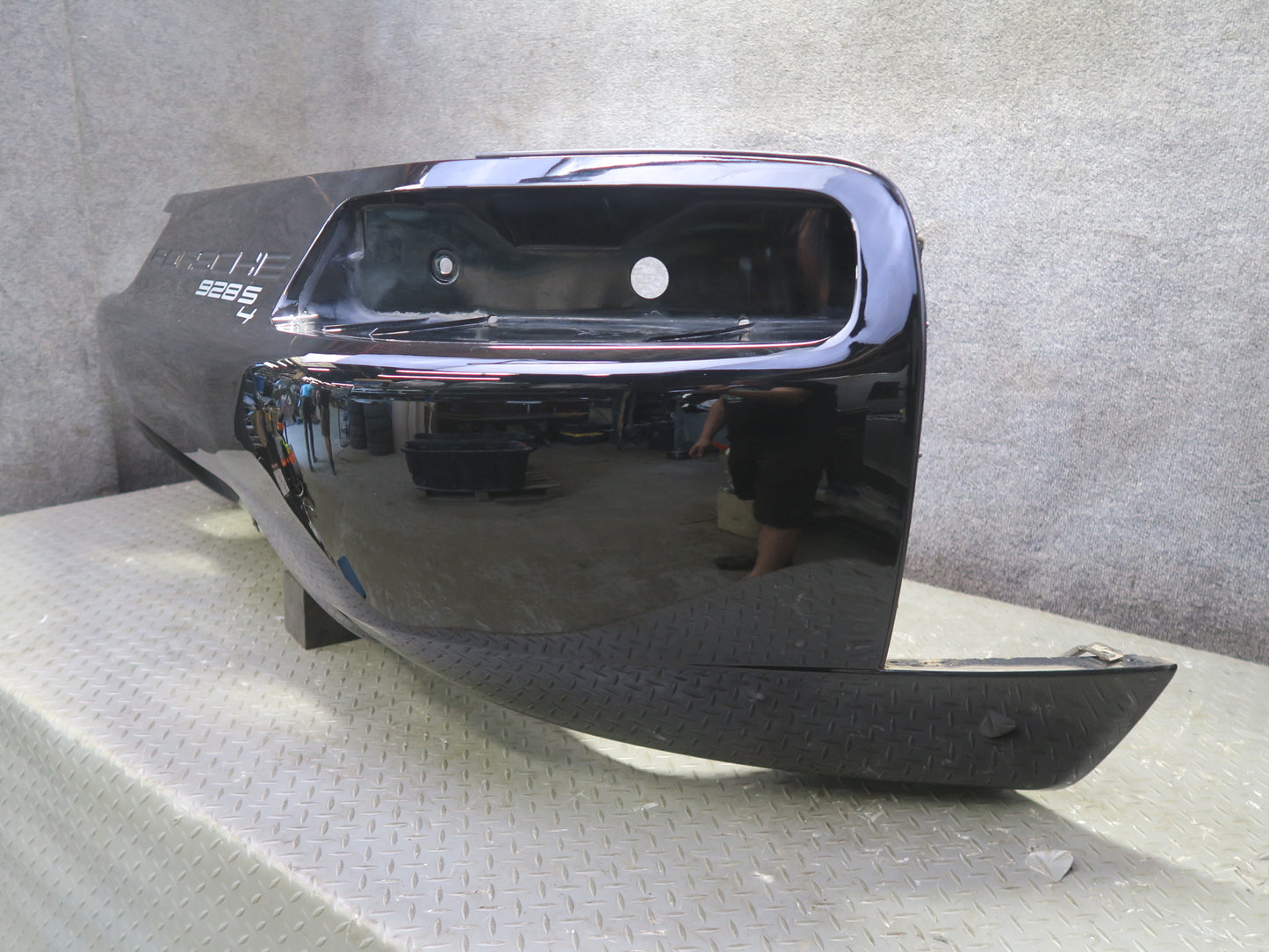 1987-1991 Porsche 928 S4 Rear Bumper Cover Panel Black 59K Miles