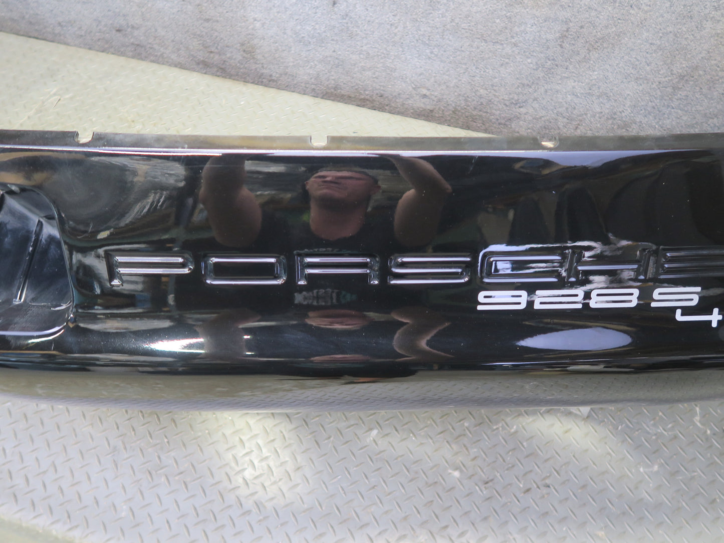 1987-1991 Porsche 928 S4 Rear Bumper Cover Panel Black 59K Miles