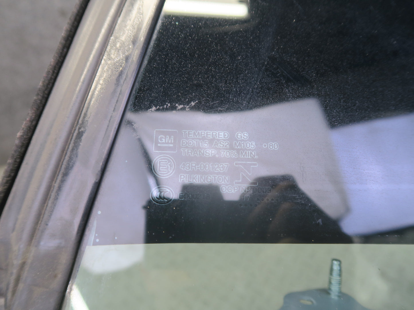 16-24 Chevrolet Camaro SS Convert Rear Left Quarter Glass Window w Regulator OEM