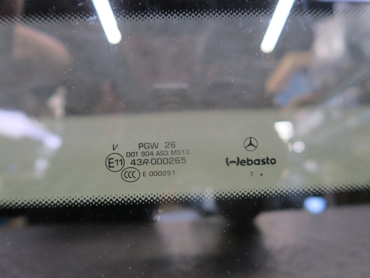 2017-2019 Mercedes X166 GLS450 Front Panoramic Roof Glass Window