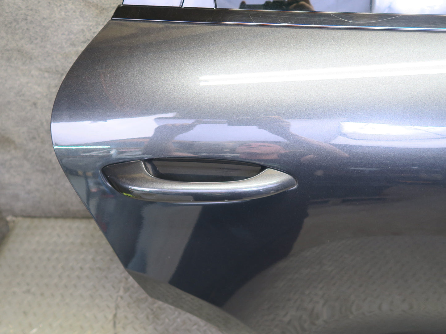 2015-2018 Porsche Macan Rear Right Door Shell Panel Volcano Gray Metallic