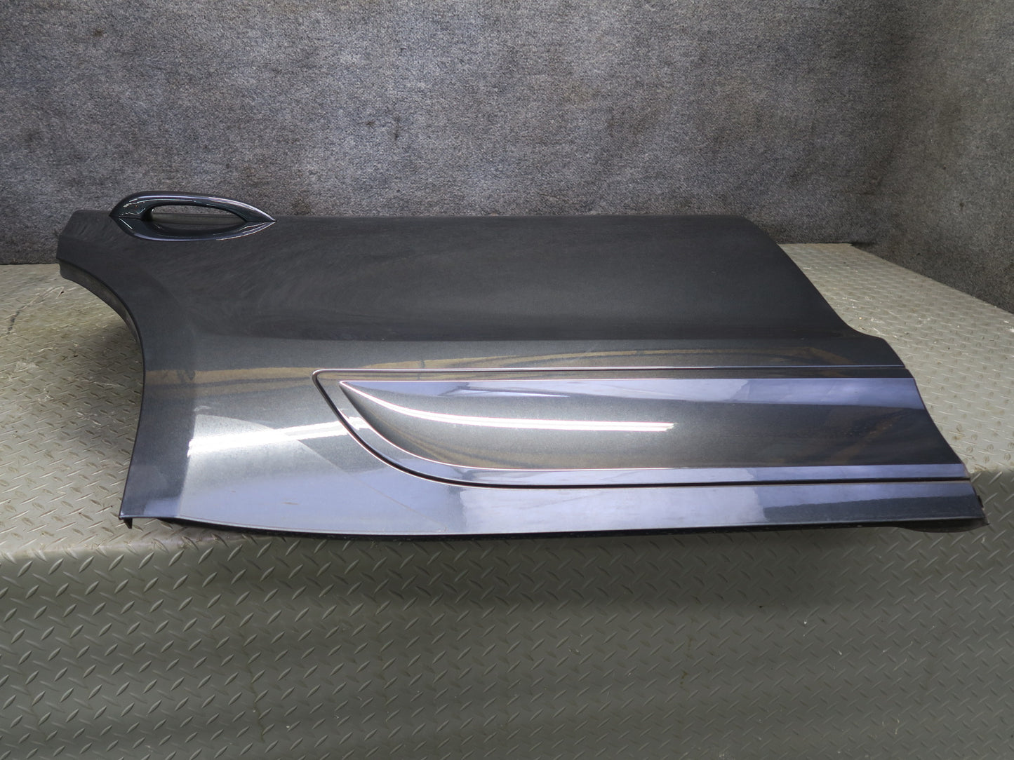2015-2018 Porsche Macan Rear Right Door Shell Panel Volcano Gray Metallic