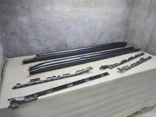 2015-2024 Porsche Macan Left & Right Side Skirt Rocker Panel Molding Bracket Set