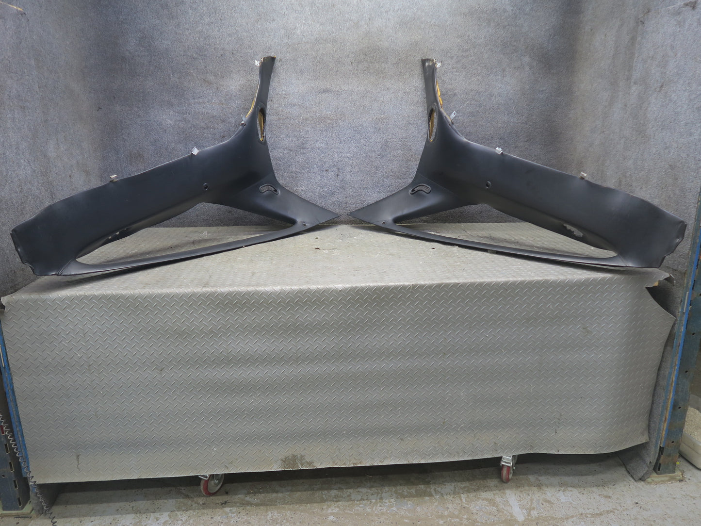 1984-1988 Porsche 928 S4 Rear Quarter Pillar Interior Trim Cover Panel Set of 2