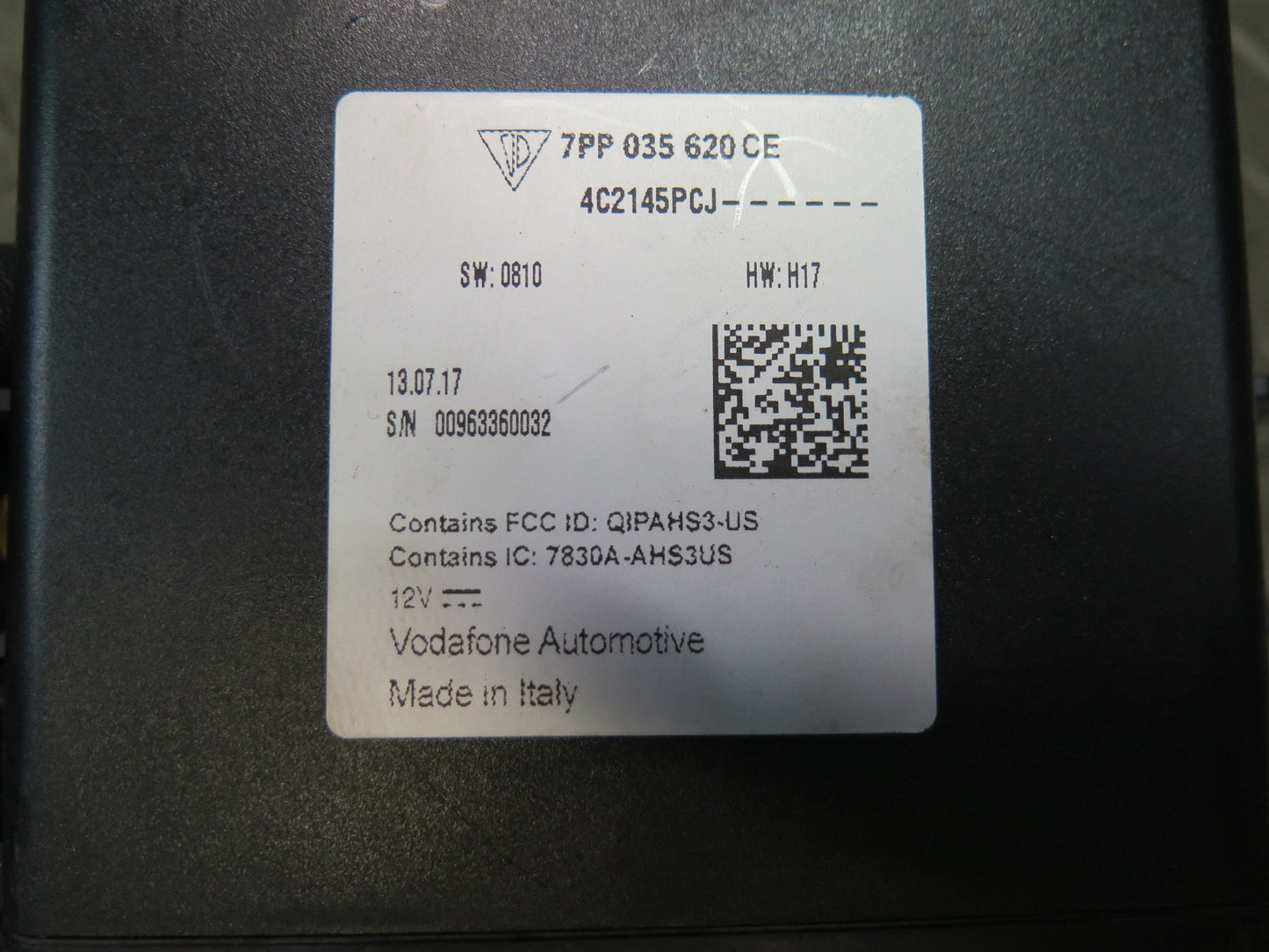 2015-2018 Porsche Macan GPS Navigation Computer Control Module 7PP035620CE