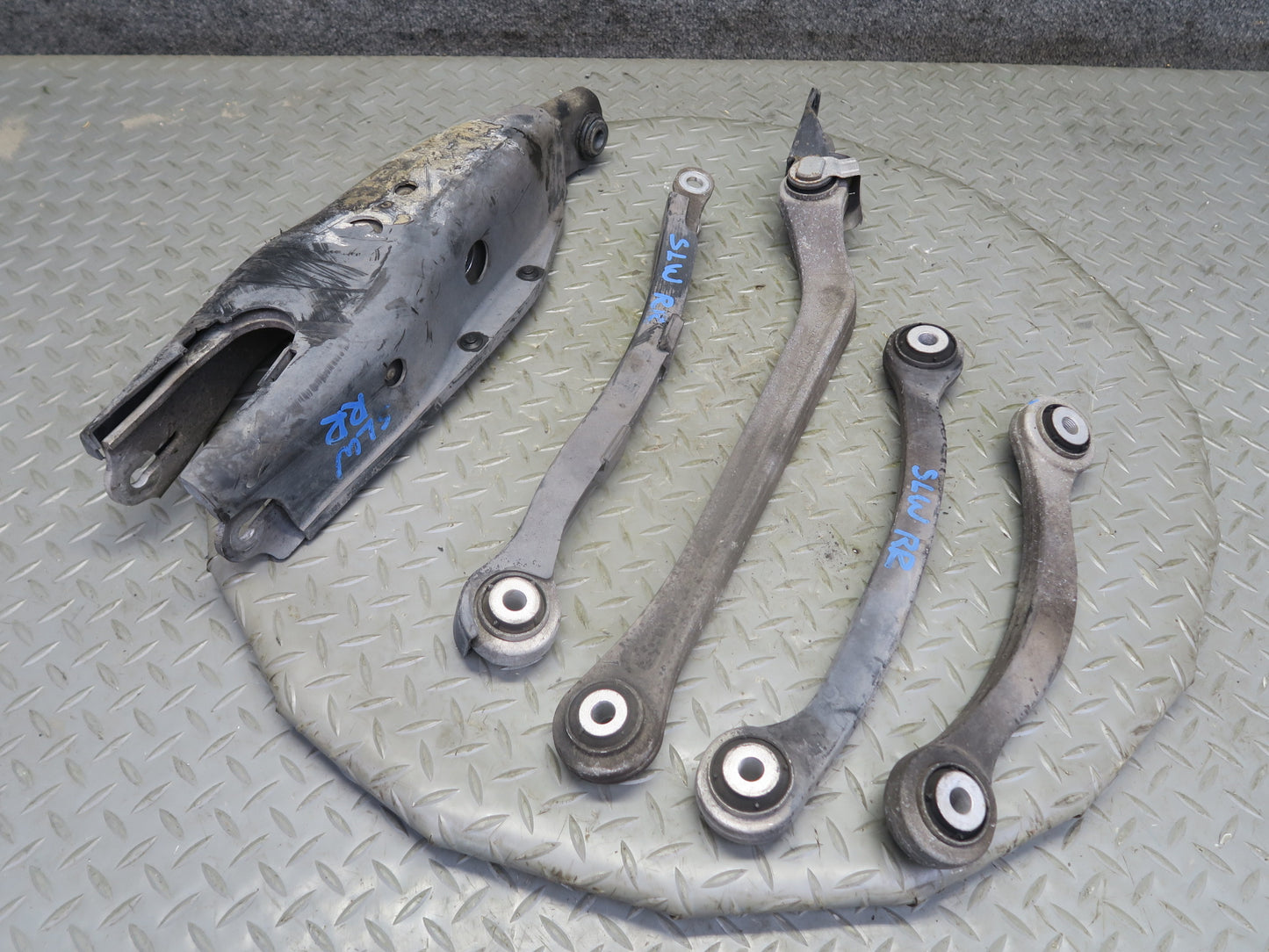 03-08 Mercedes R230 Sl-class Set of 5 Rear Right Upper & Lower Control Arm OEM