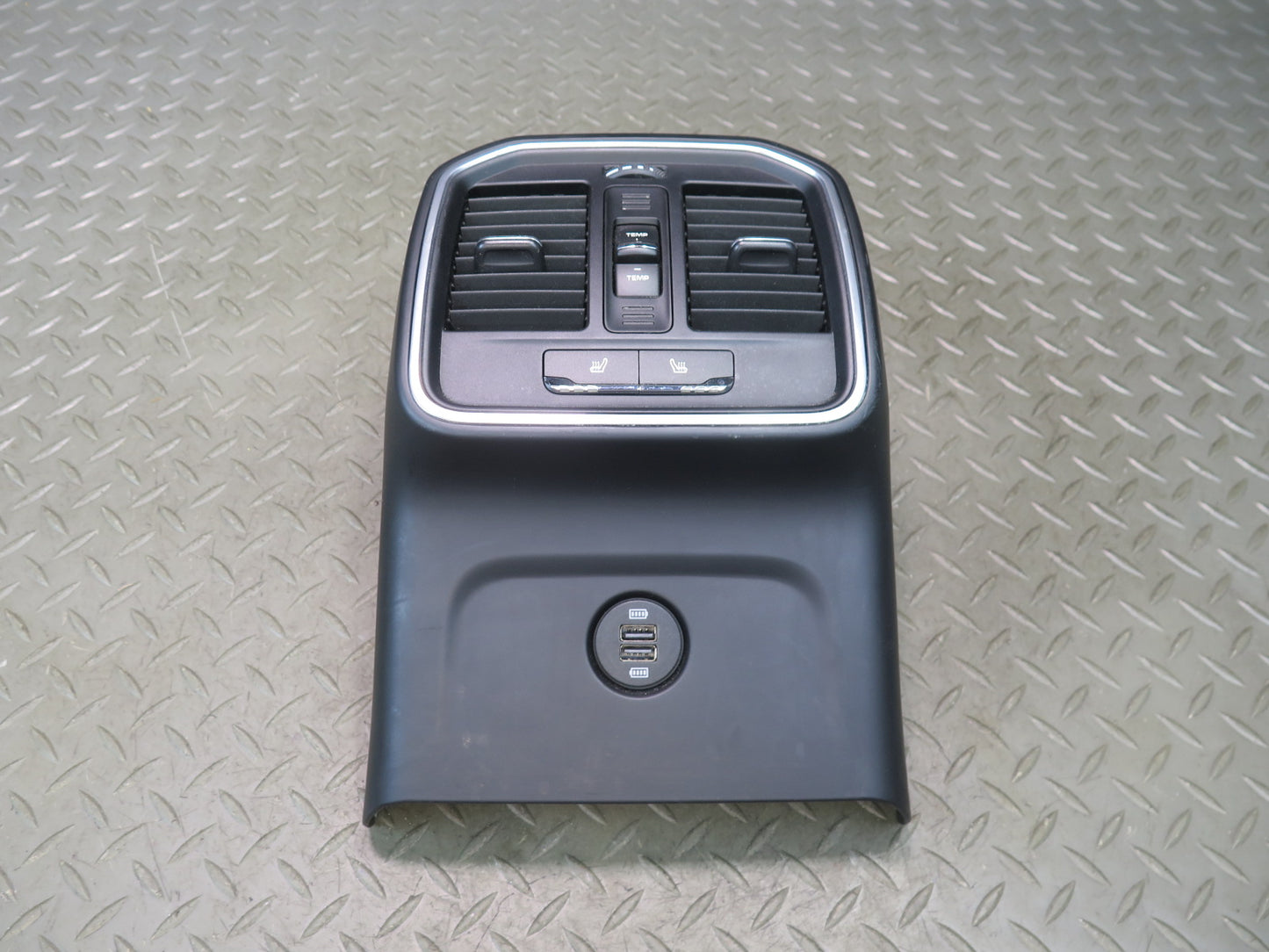 2015-2018 Porsche Macan Rear Center Console Trim Cover Panel w Switches Air Vent