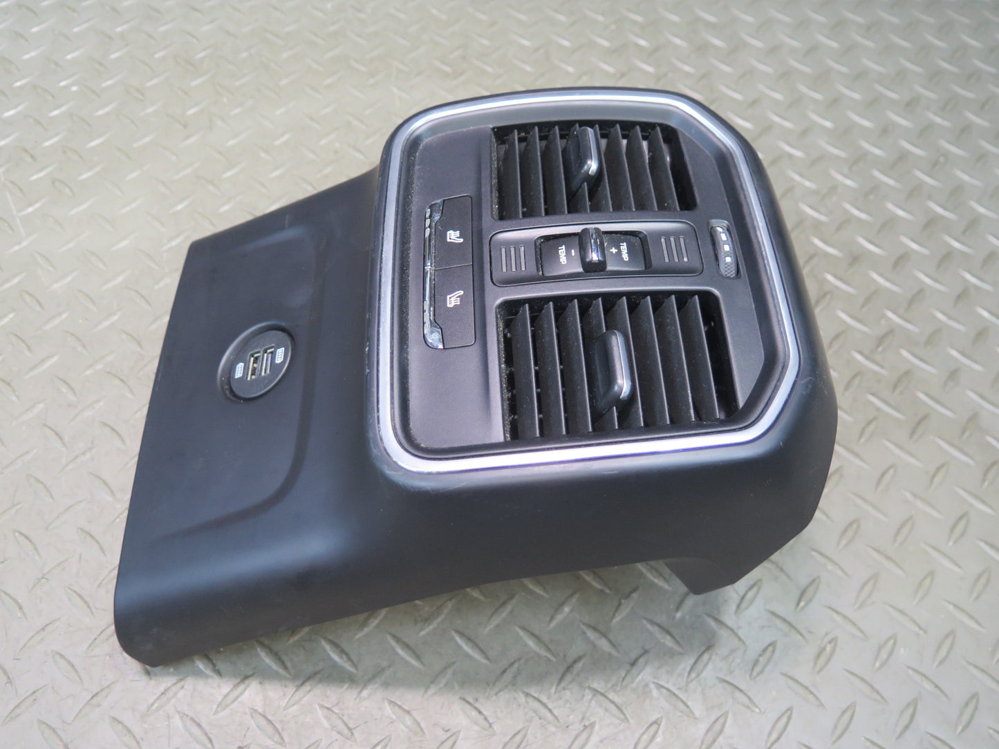 2015-2018 Porsche Macan Rear Center Console Trim Cover Panel w Switches Air Vent
