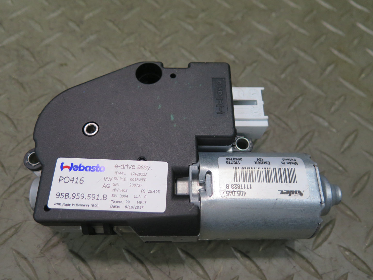 2015-2025 Porsche Macan Sunroof Motor Drive Unit 95B959591B