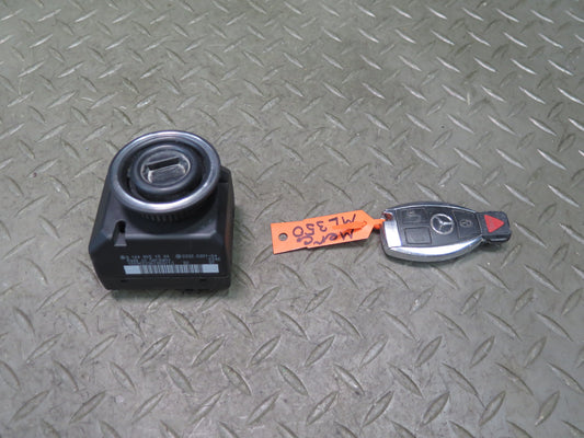 08-11 Mercedes W164 ML350 Ignition Switch Module w KEY Set of 2 OEM