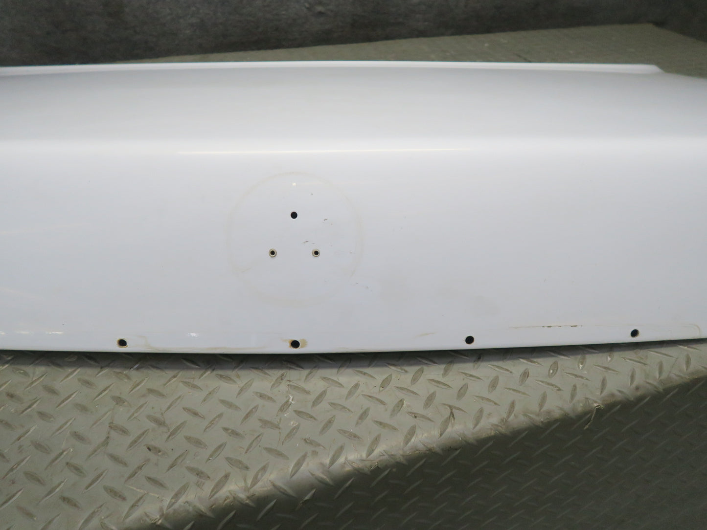 86-91 Mercedes W126 560SEL Sedan Rear Trunk Deck Lid Shell Panel White OEM