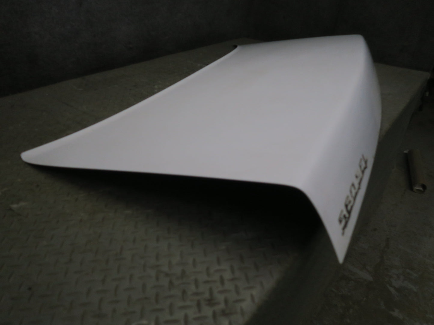 86-91 Mercedes W126 560SEL Sedan Rear Trunk Deck Lid Shell Panel White OEM
