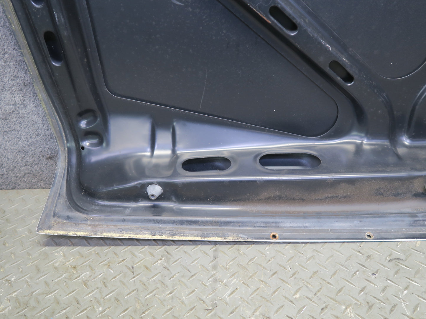 86-91 Mercedes W126 560SEL Sedan Rear Trunk Deck Lid Shell Panel White OEM