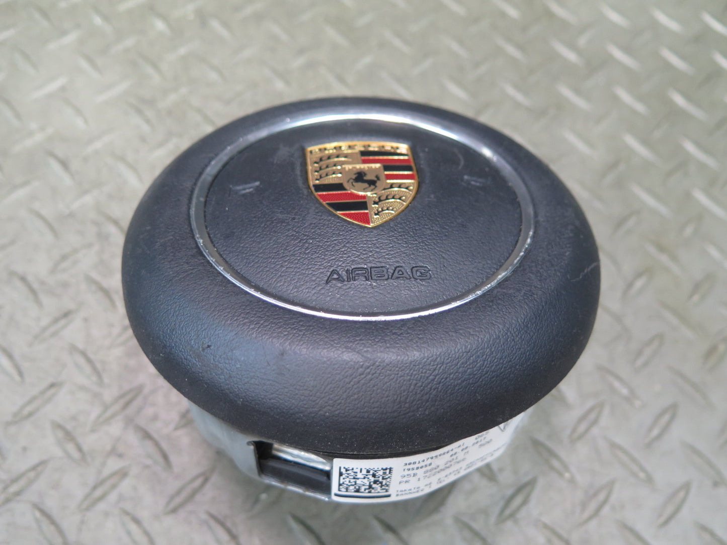 15-18 PORSCHE MACAN TURBO FRONT LEFT DRIVER SIDE STEERING WHEEL SRS AIRBAG OEM