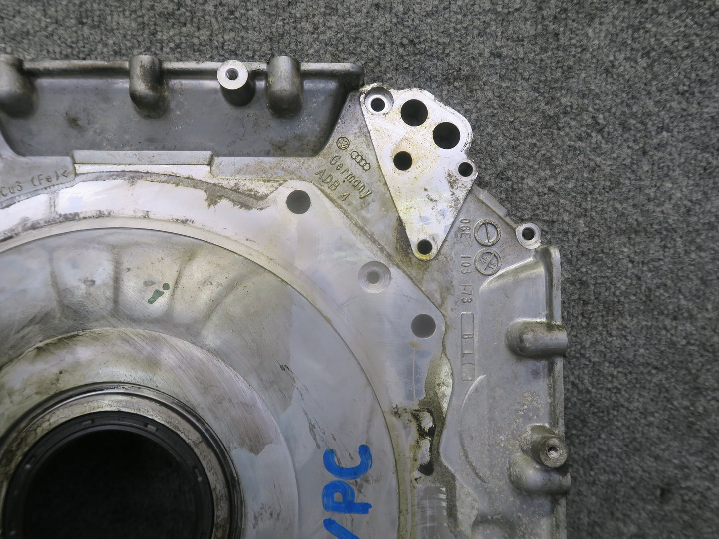 2015-2018 Porsche Cayenne 958 Hybrid 3.0L Engine Motor Rear Timing Cover Plate