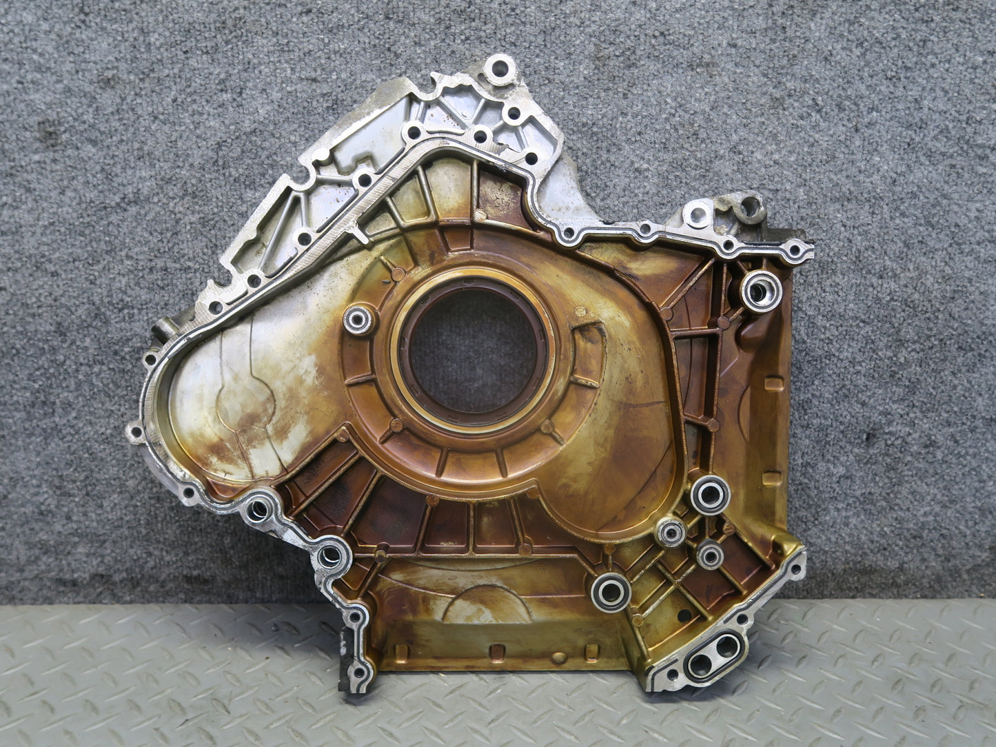 2015-2018 Porsche Cayenne 958 Hybrid 3.0L Engine Motor Rear Timing Cover Plate