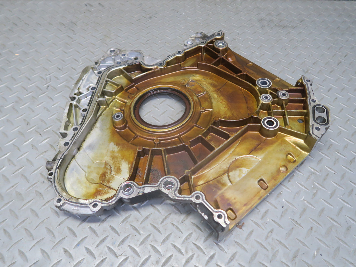 2015-2018 Porsche Cayenne 958 Hybrid 3.0L Engine Motor Rear Timing Cover Plate