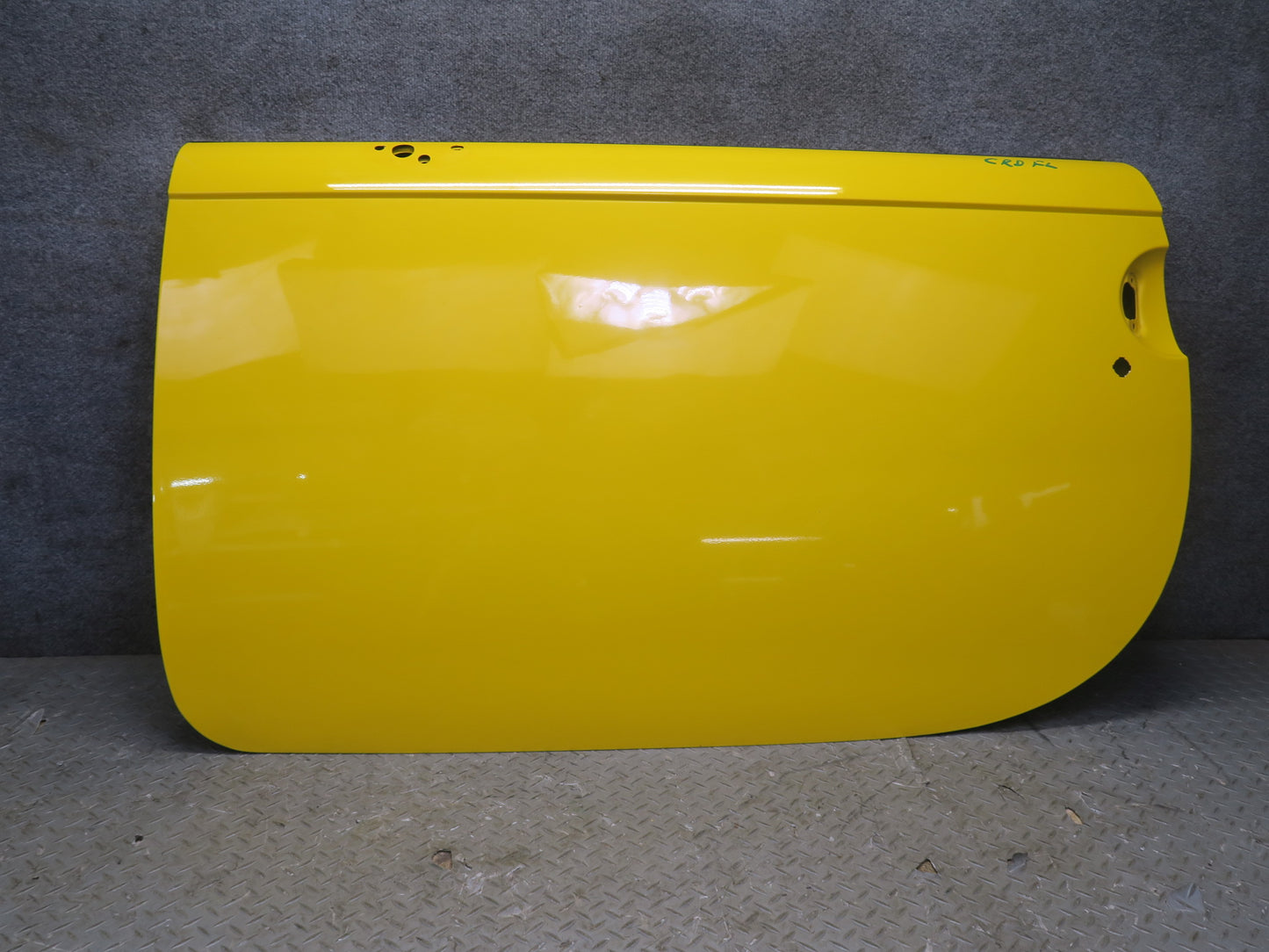 03-06 Chevrolet SSR Front Left Driver Door Shell Cover Panel Yellow OEM