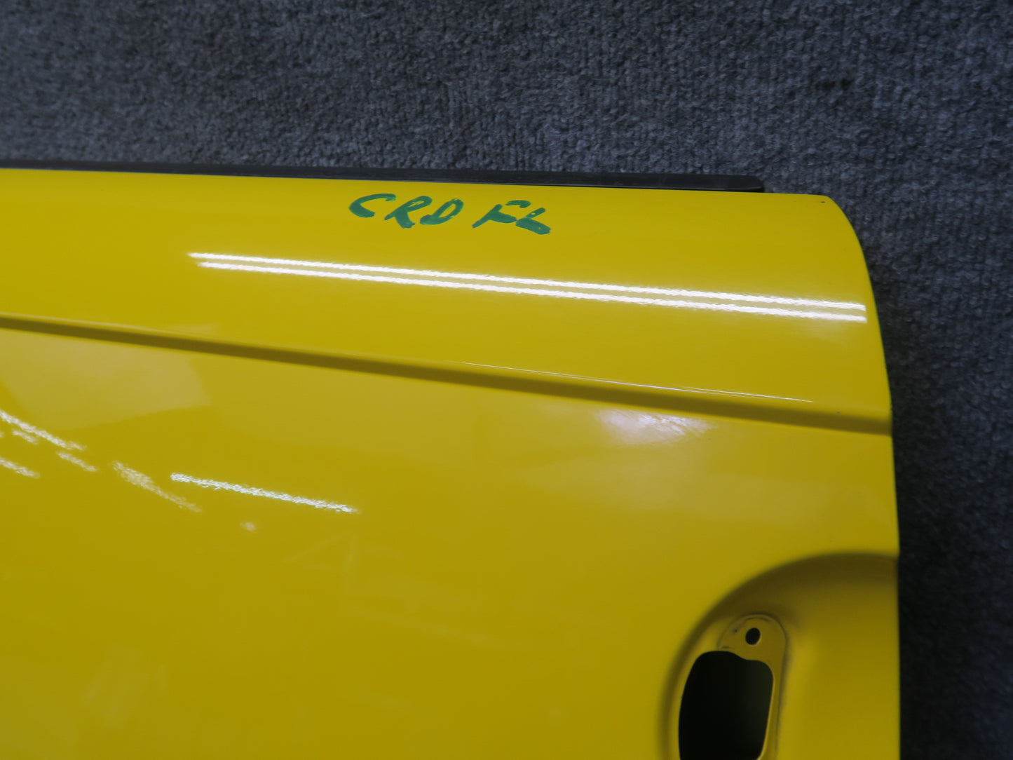 03-06 Chevrolet SSR Front Left Driver Door Shell Cover Panel Yellow OEM
