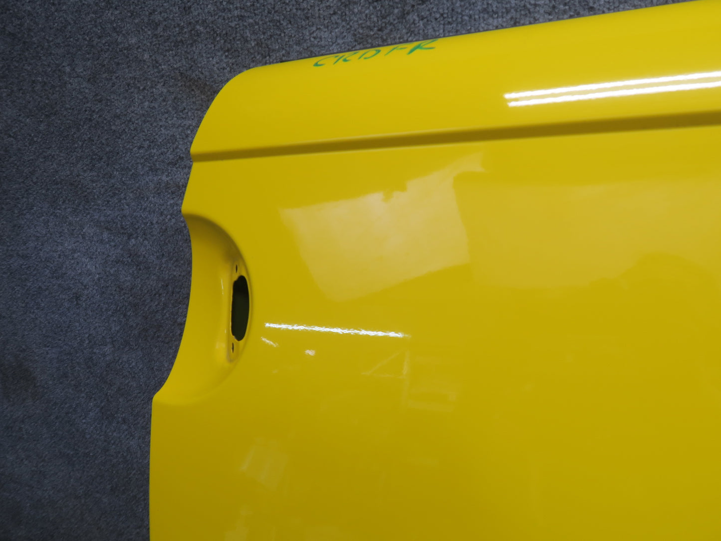 03-06 Chevrolet SSR Front Right Passenger Door Shell Cover Panel Yellow OEM