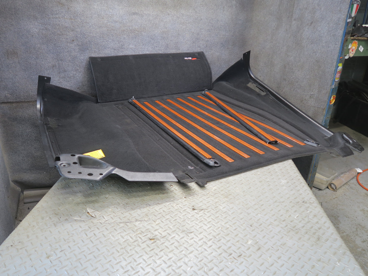 03-06 Chevrolet SSR Rear BED Carpet Liner w Wood Grain Strips OEM