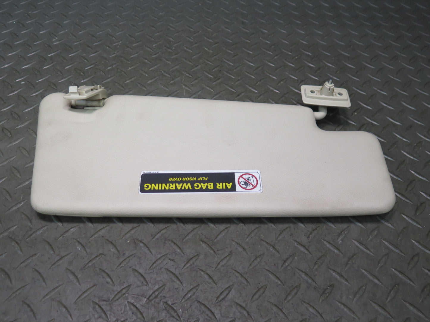 07-12 Mercedes R230 SL550 Front Left Driver Side Sun Visor Beige OEM
