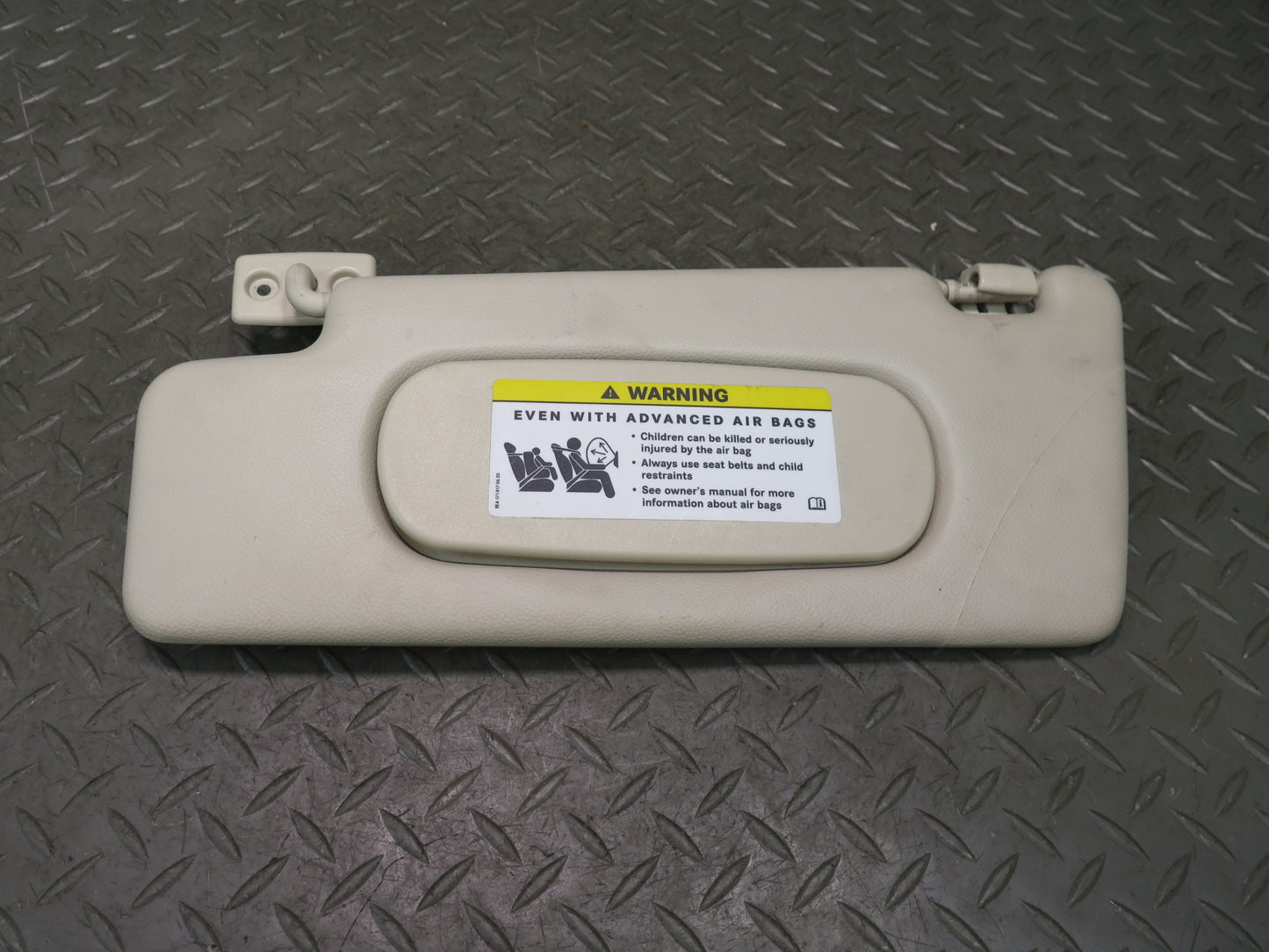 07-12 Mercedes R230 SL550 Front Left Driver Side Sun Visor Beige OEM