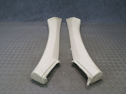 03-08 Mercedes R230 SL550 Set of 2 Front Interior A Pillar Trim Panel Beige OEM