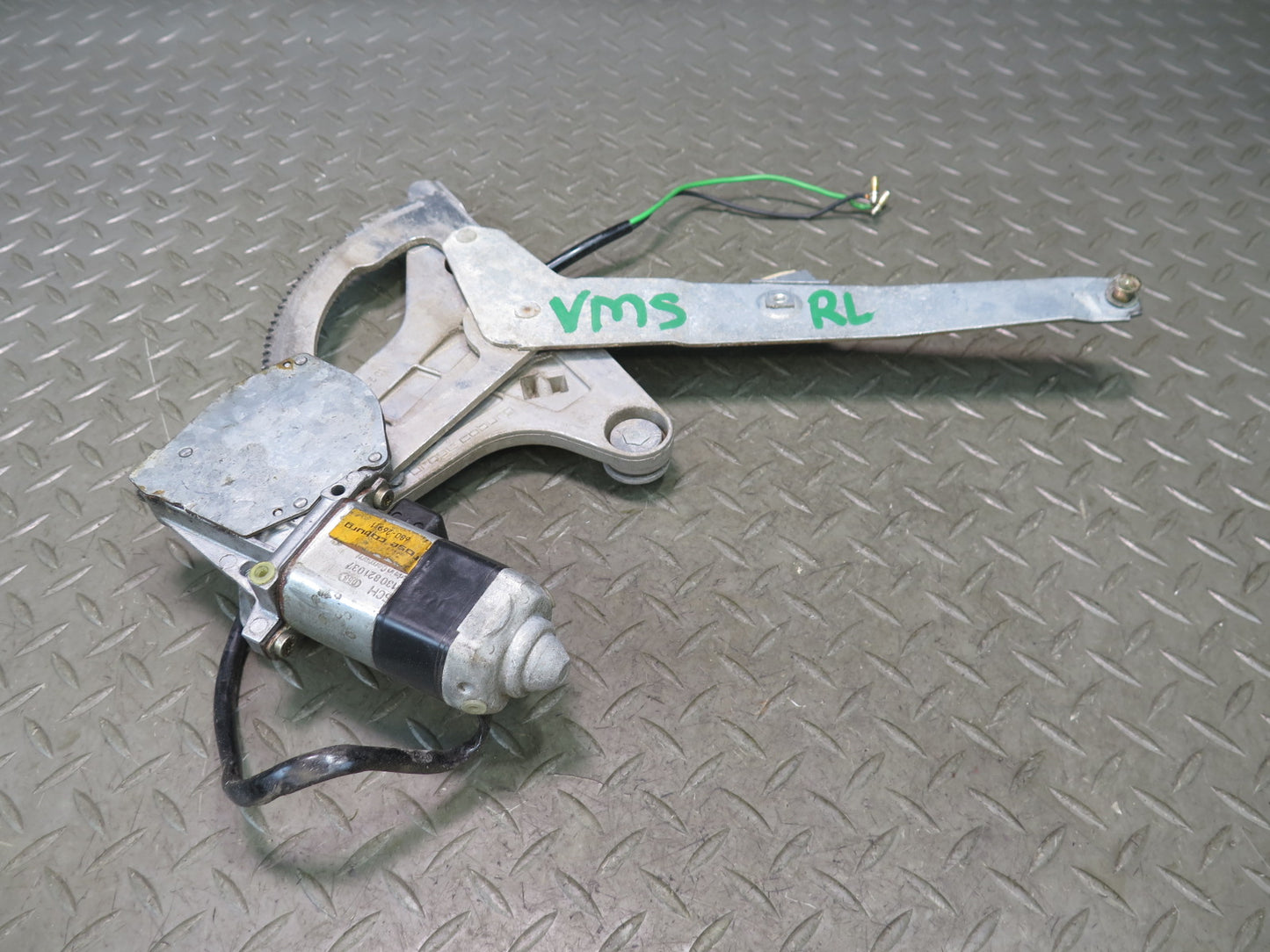 86-91 Mercedes W126 560SEL Sedan Rear Left Door Window Regulator w Motor OEM