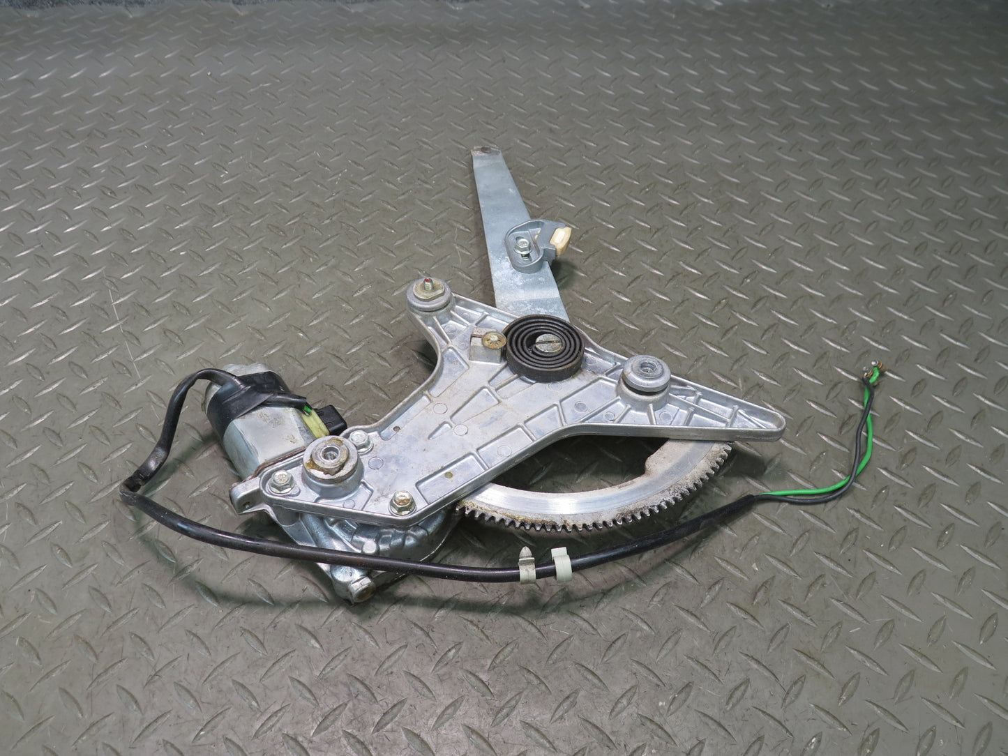 86-91 Mercedes W126 560SEL Sedan Rear Left Door Window Regulator w Motor OEM