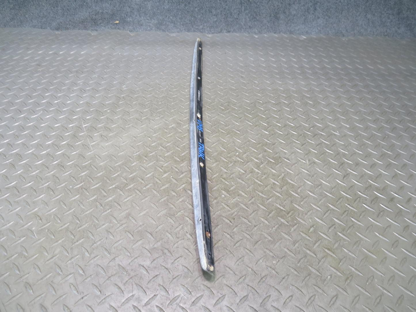 86-91 Mercedes W126 Rear Trunk Handle Chrome Trim Molding Cover 1267580196 OEM